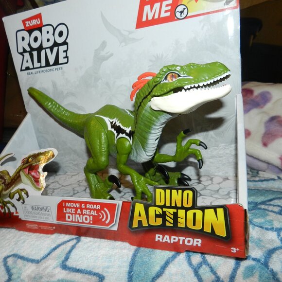Robo Alive 🦖🦕 Dino Action Electronic Pet Raptor ZURU 🆕⌚📦🏃💨🚚 - Picture 7 of 16